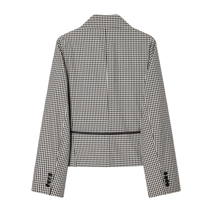 Damen nan taillierter Doppelreiher-Blazer mit Tunnelzug und Kordelbindegürtel Echo Archiv