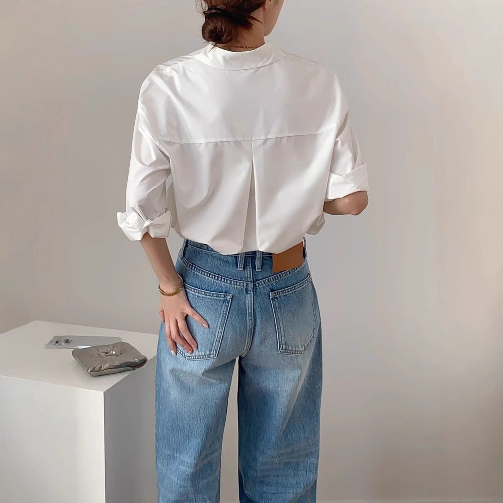 Damen Stilvolle Oversized Bluse Echoarchiv