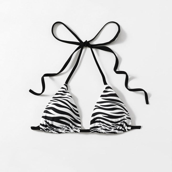 Damen Triangel-Bikini mit verstellbaren Trägern und einzigartigem Wellenmuster Echo Archiv