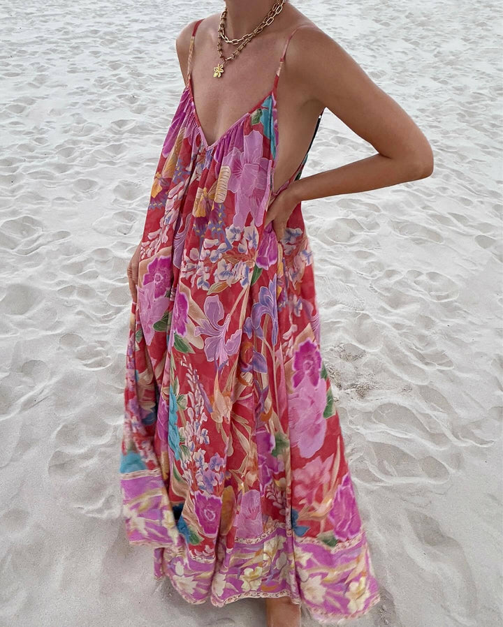 Damen Maxikleid mit floralem Muster Echo Archiv