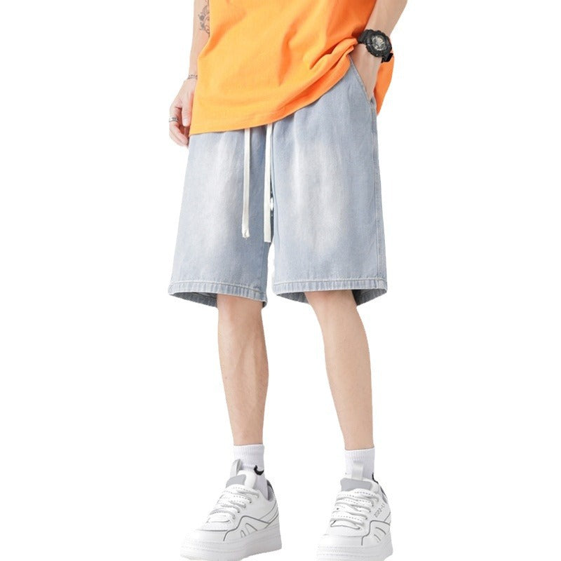 Herren lässige Denim-Shorts mit praktischen Seitentaschen Echoarchiv