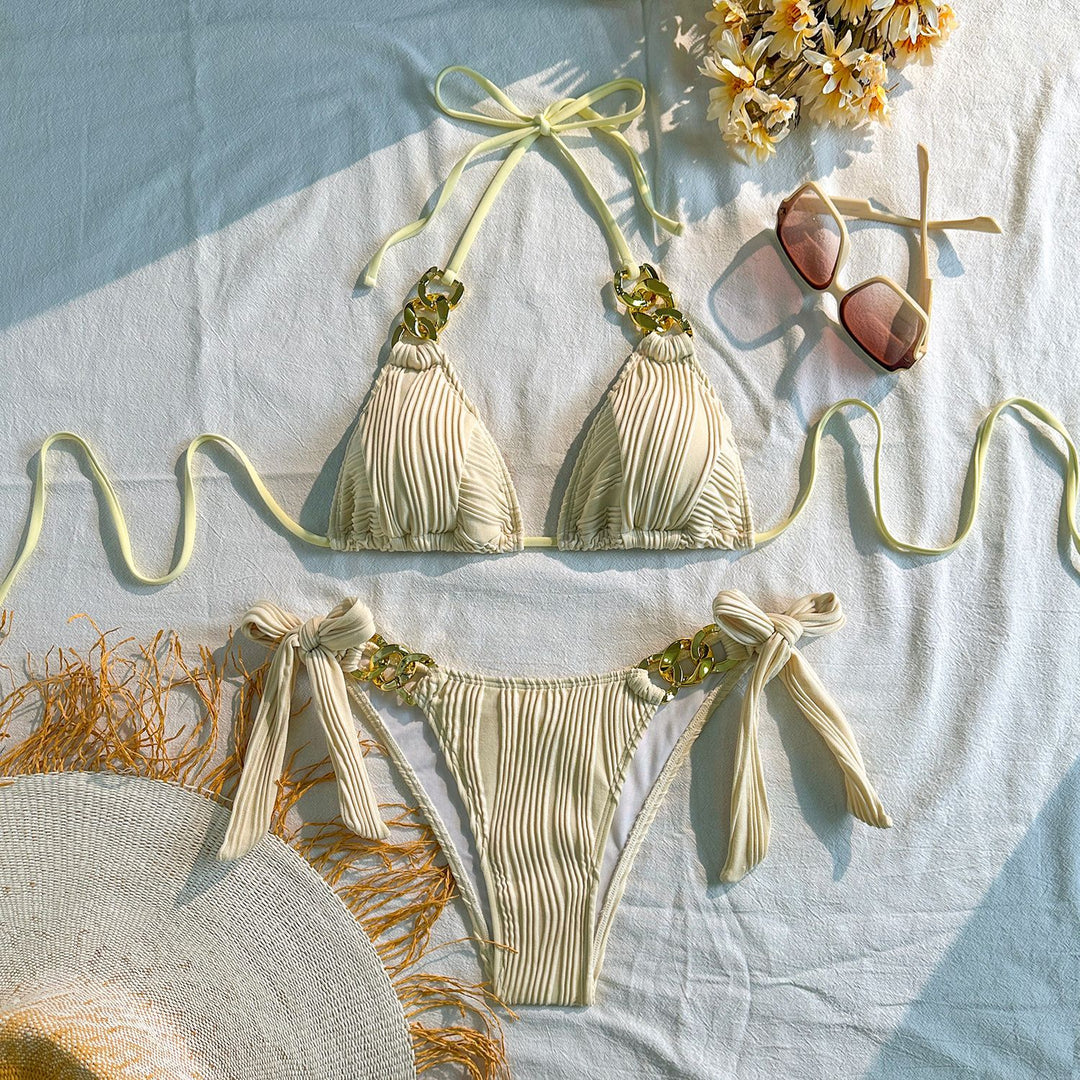 Damen Triangel-Bikini mit raffinierten Kettendetails Echo Archiv