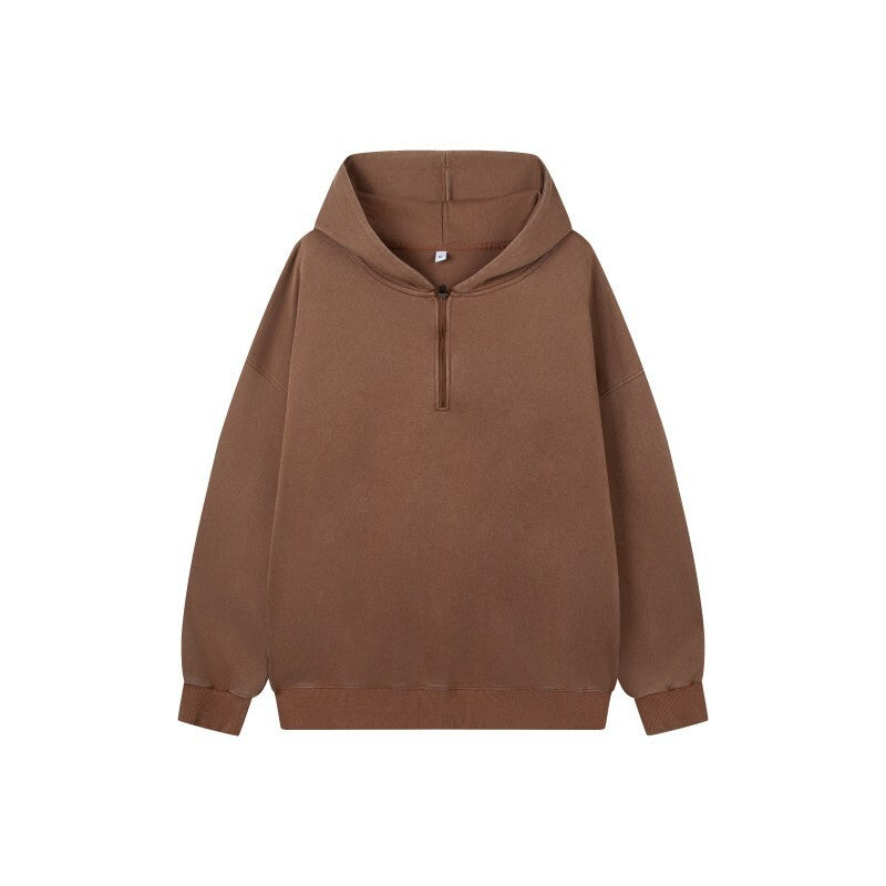 Damen Stilvolle Kapuzenpullover mit halbem Reißverschluss Echo Archiv