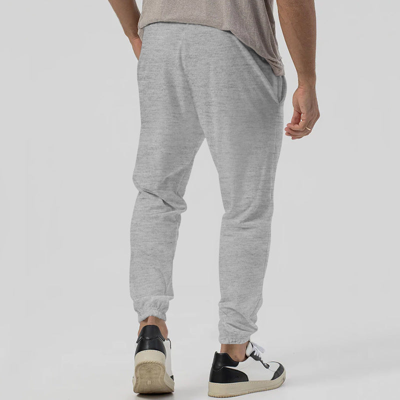 Herren Tapered-Jogginghose im Leinenlook mit Bügelfalte und Bündchen Echoarchiv