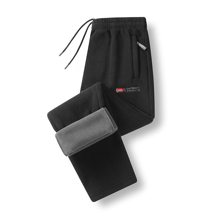 Damen Fleece-Thermohose mit elastischem Bund, Reißverschlusstaschen und weichem Innenfutter Echo Archiv