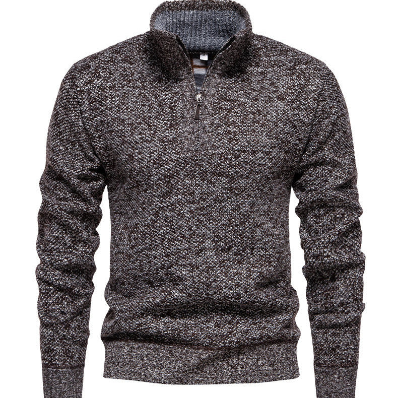Herren Zip-Pullover mit strukturiertem Design Echoarchiv