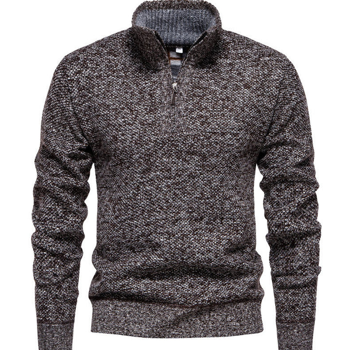 Herren Zip-Pullover mit strukturiertem Design Echoarchiv