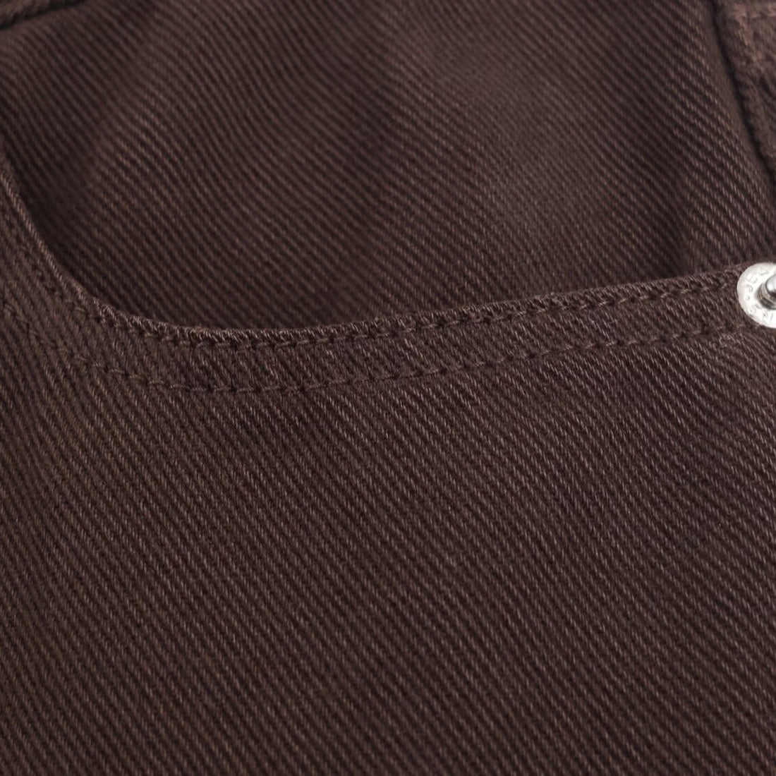Damen Weite High‑Waist Fünf‑Taschen‑Hose aus Canvas mit geradem Bein Echoarchiv