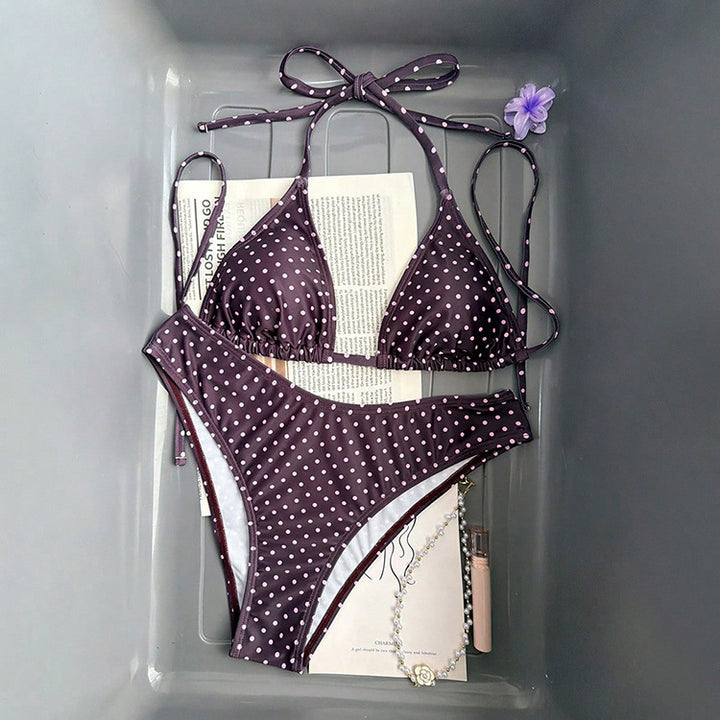 Damen Triangel-Bikini mit klassischen Punkten Echo Archiv