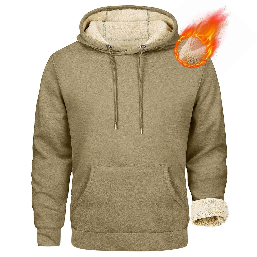 Herren Fleece-Kapuzenpullover mit innenliegendem Kuschelfutter Echoarchiv