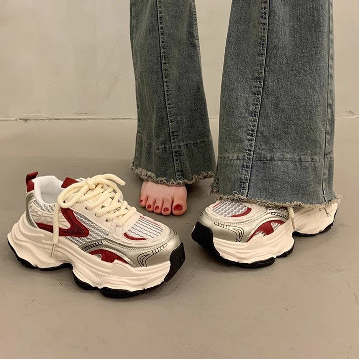 Damen Sportliche Chunky Sneakers mit atmungsaktiver Oberfläche und dämpfender Sohle Echo Archiv