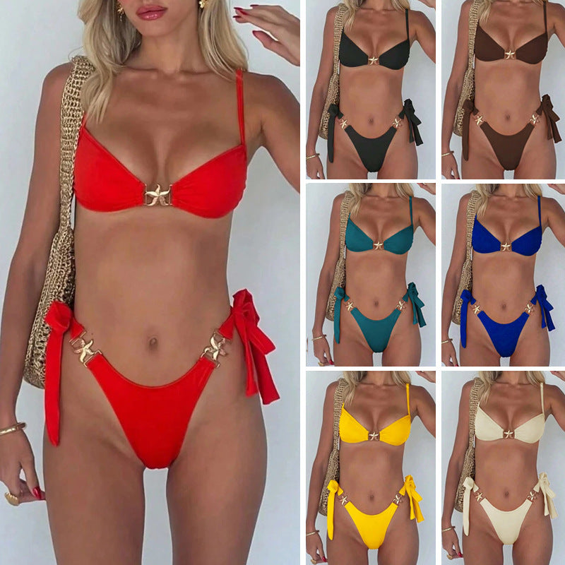 Damen Bikini-Set mit eleganten Schnallen Echo Archiv