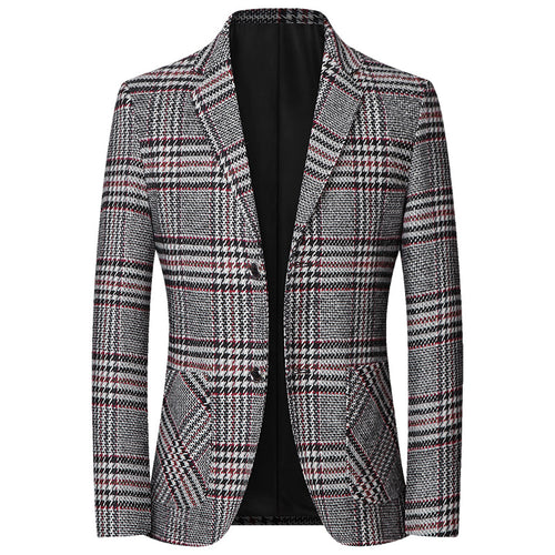 Herren Blazerjacke mit Karomuster Echoarchiv