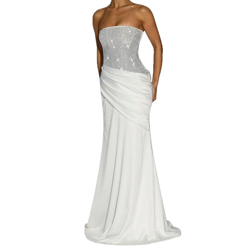 Damen Elegant Maxi-Kleid mit funkelndem Oberteil Echo Archiv