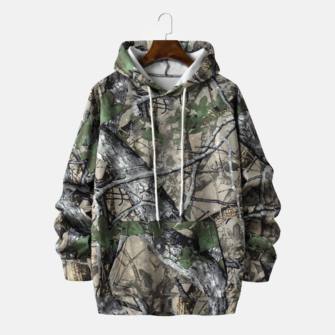 Herren Kapuzenpullover mit innovativem Camouflage-Druck Echoarchiv
