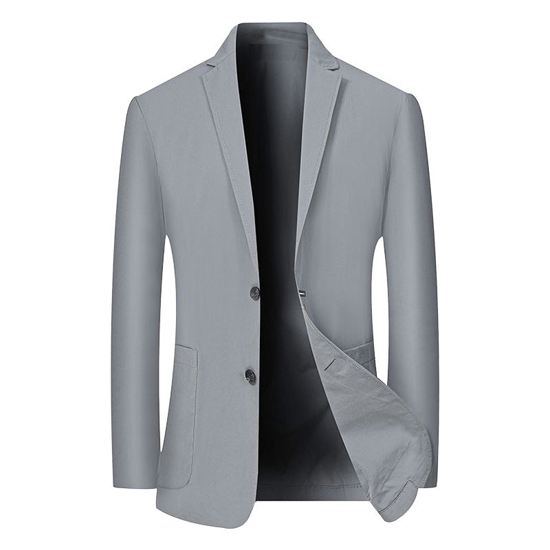 Herren Modernes Stretch Business-Sakko mit schmalem Schnitt und aufgesetzten Taschen – Tianoro