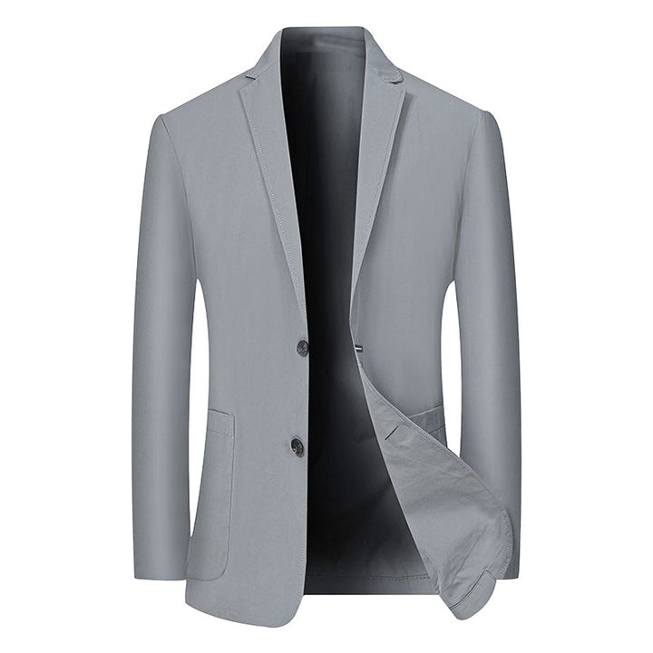 Herren Modernes Stretch Business-Sakko mit schmalem Schnitt und aufgesetzten Taschen – Tianoro