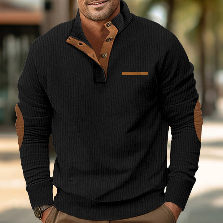 Herren Strickpullover mit kontrastierenden Design-Elementen Echoarchiv