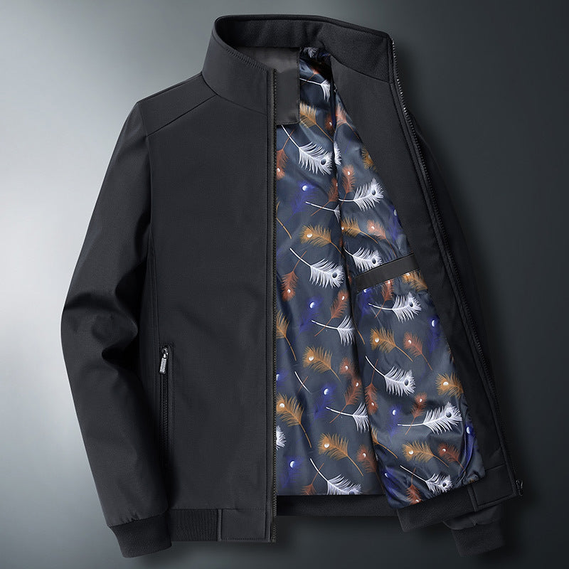 Herren Modische Windjacke mit hohem Kragen Echo Archiv