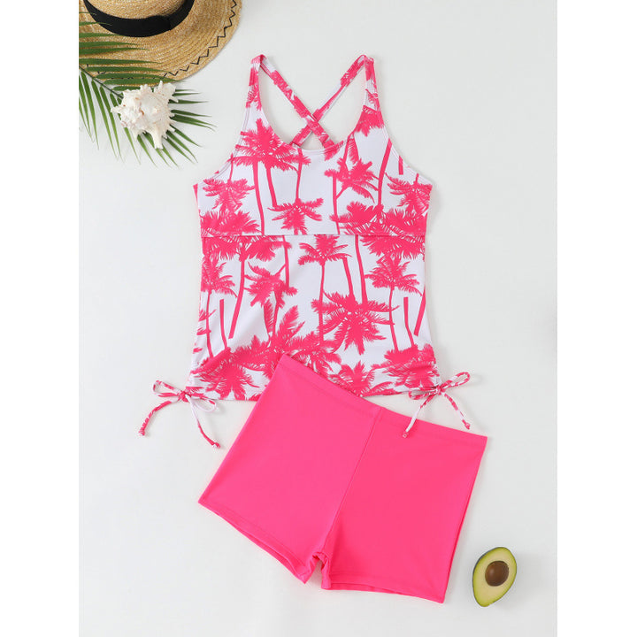 Damen Tankini-Set mit verstellbaren Trägern und seitlichen Bindebändern Echo Archiv