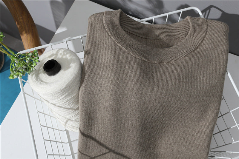 Damen Leichter Baumwoll-Mix Rundhals-Pullover mit minimalistischem Schnitt Echo Archiv