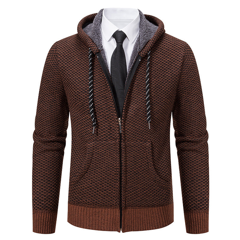 Herren stylische Kapuzenjacke mit weichem Innenfutter und eleganten Akzenten Echoarchiv