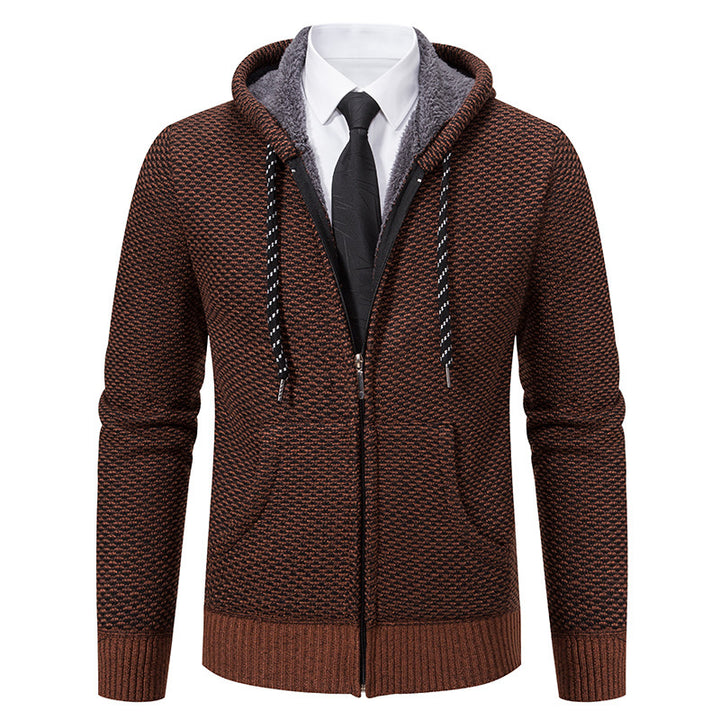 Herren stylische Kapuzenjacke mit weichem Innenfutter und eleganten Akzenten Echoarchiv