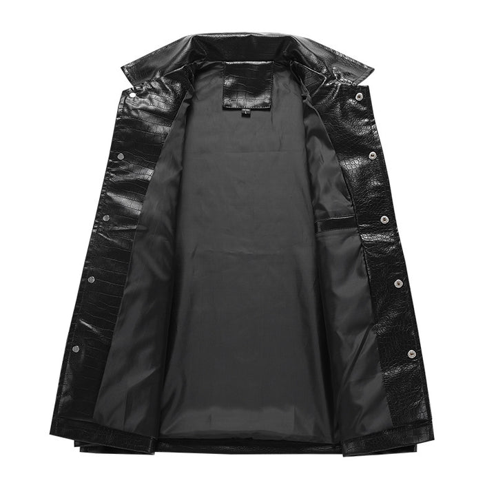 Herren kunstlederne Jacke im croco-Design Echoarchiv