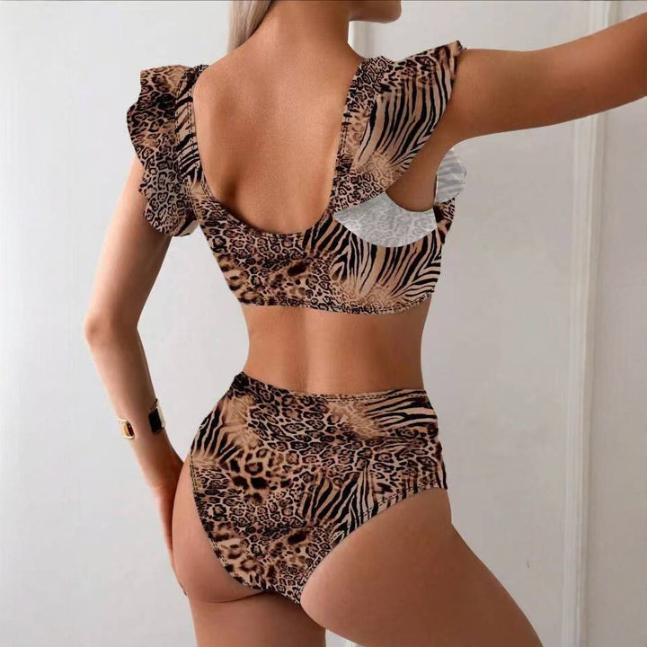 Damen Bikini-Set mit verspielten Rüschen und floralen Mustern Echo Archiv