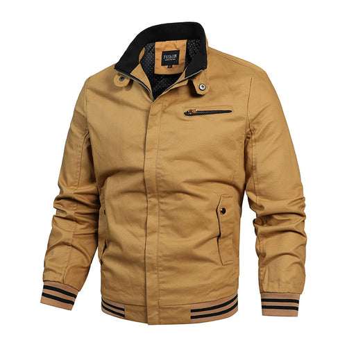 Herren stylische Übergangsjacke mit modischen Kontrasten Echoarchiv