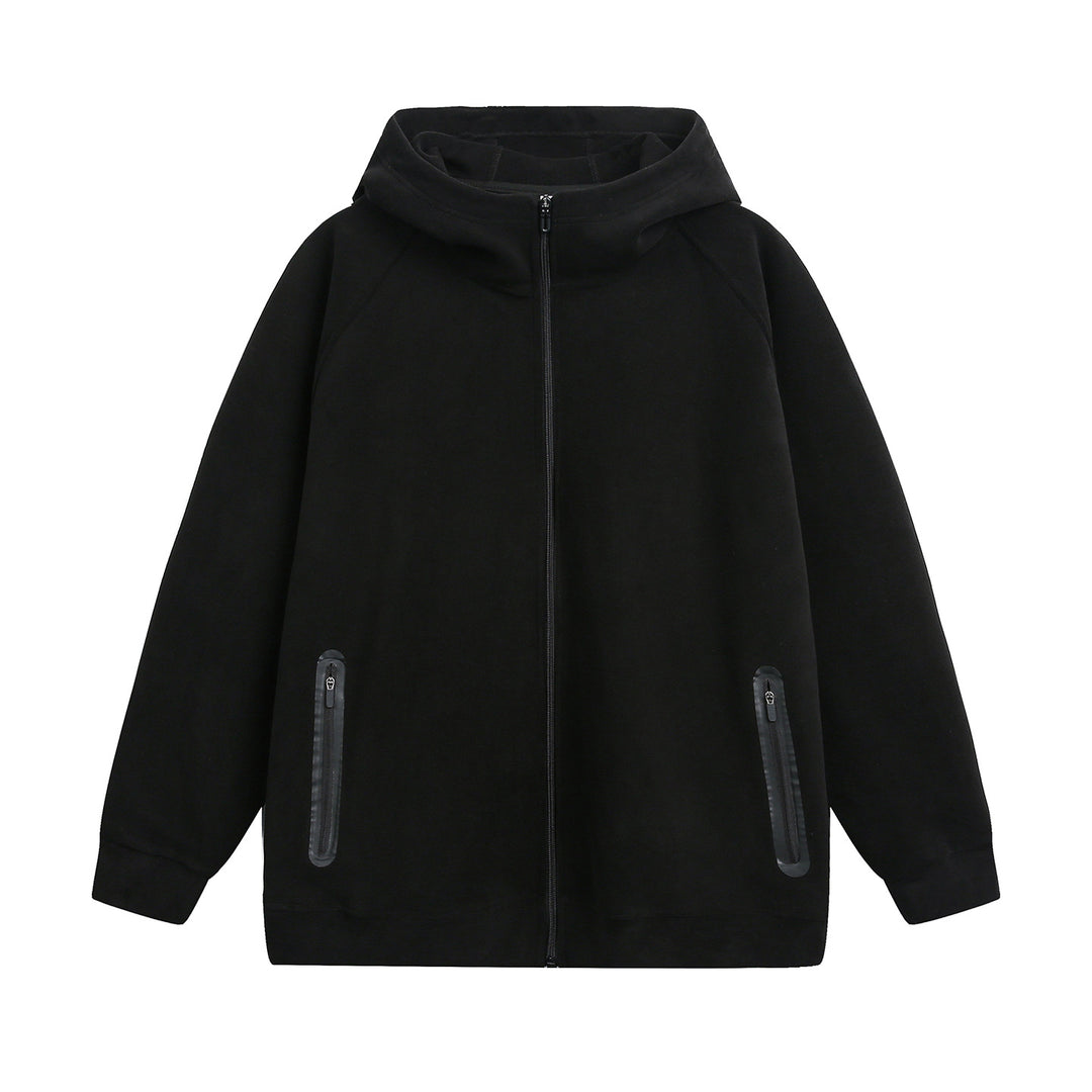Unisex Tech‑Kapuzenjacke mit hohem Funnelkragen und wasserdichten Reißverschlusstaschen Echo Archiv