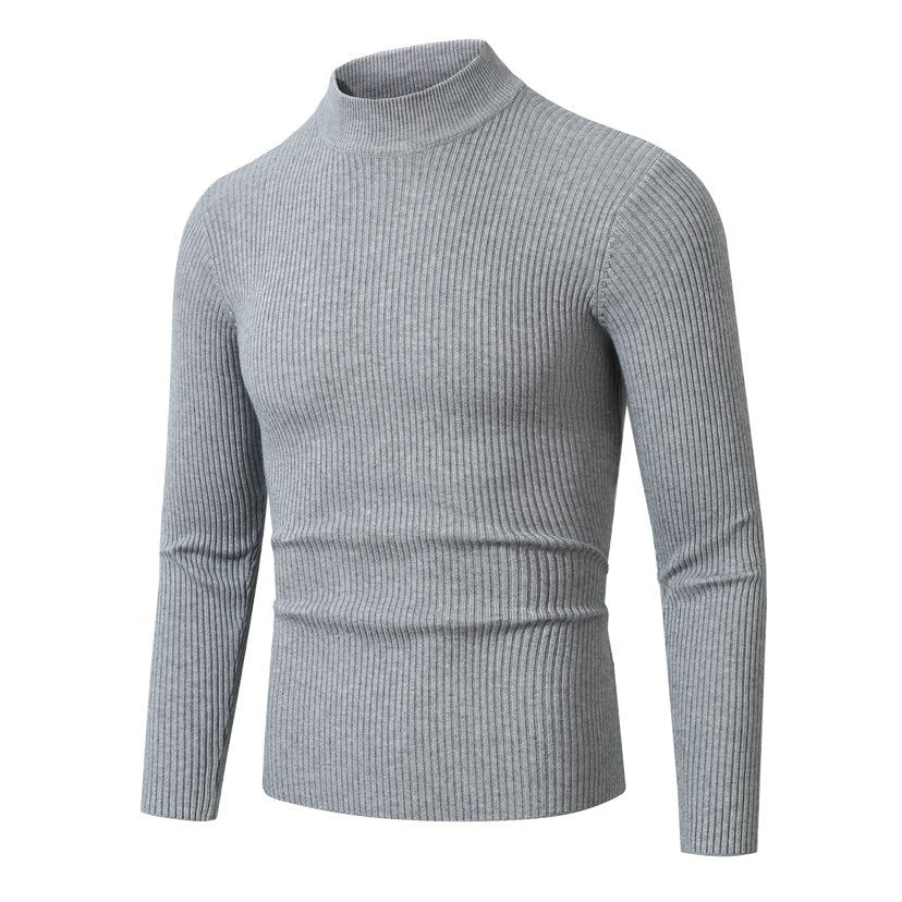 Herren Rollkragenpullover aus hochwertiger Rippenstruktur Echoarchiv