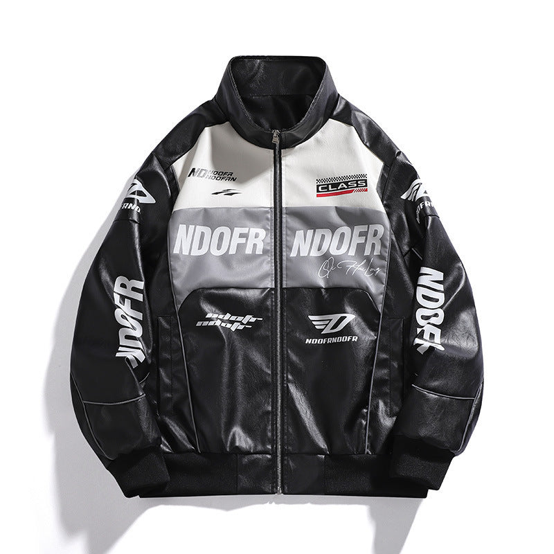 Herren Sportliche Kunstlederjacke Echo Archiv