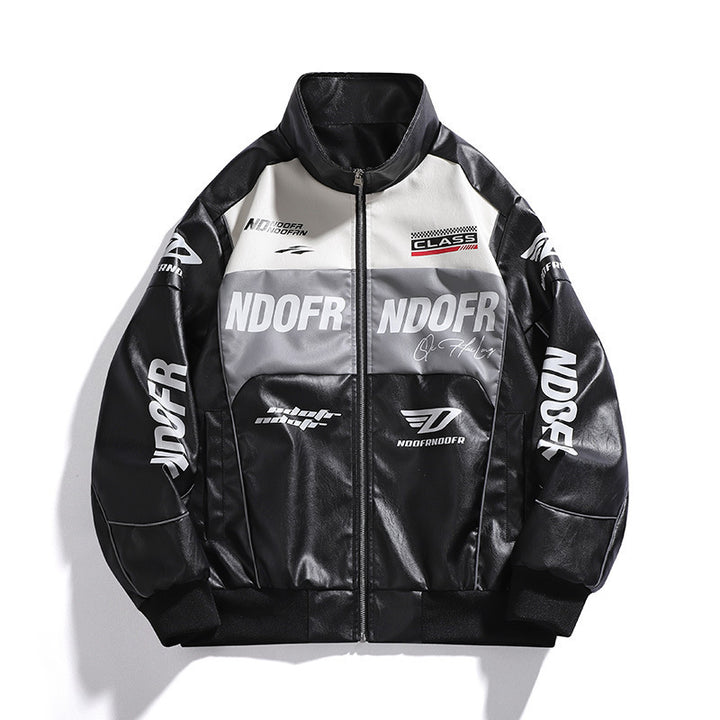 Herren Sportliche Kunstlederjacke Echo Archiv