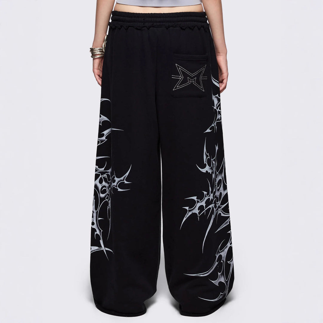 Damen Urbaner Baggy-Hosen mit Grafiken Echo Archiv