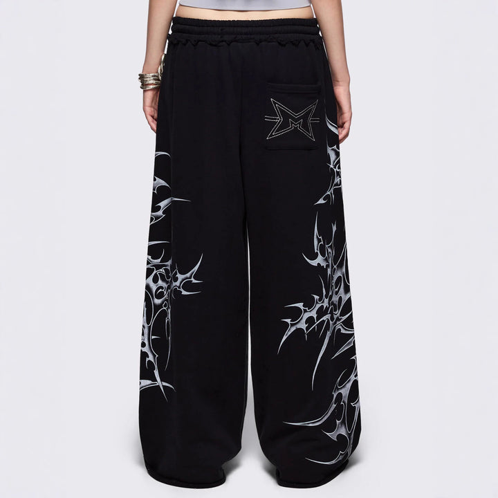 Damen Urbaner Baggy-Hosen mit Grafiken Echo Archiv