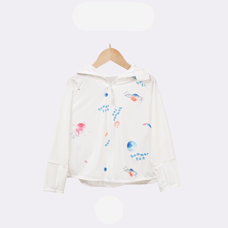 Kinder UV-Schutzjacke mit Kapuze und leichten atmungsaktiven Eigenschaften Echo Archiv