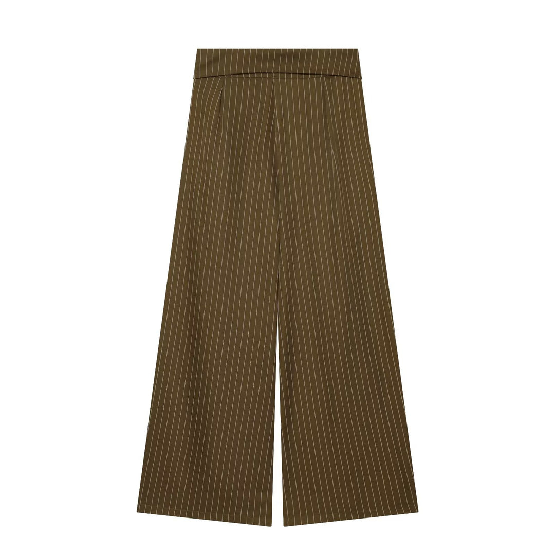 Damen Weite Highwaist-Palazzohose mit Wickel-Front und Taillenschnürung Echo Archiv