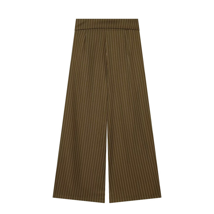 Damen Weite Highwaist-Palazzohose mit Wickel-Front und Taillenschnürung Echo Archiv