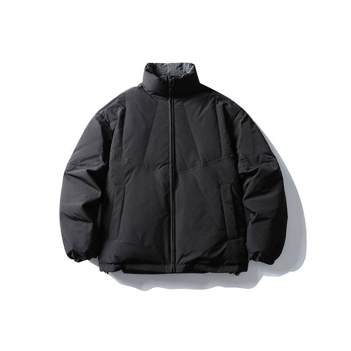Herren Gesteppte Thermo-Isolationsjacke mit hohem Stehkragen Echoarchiv