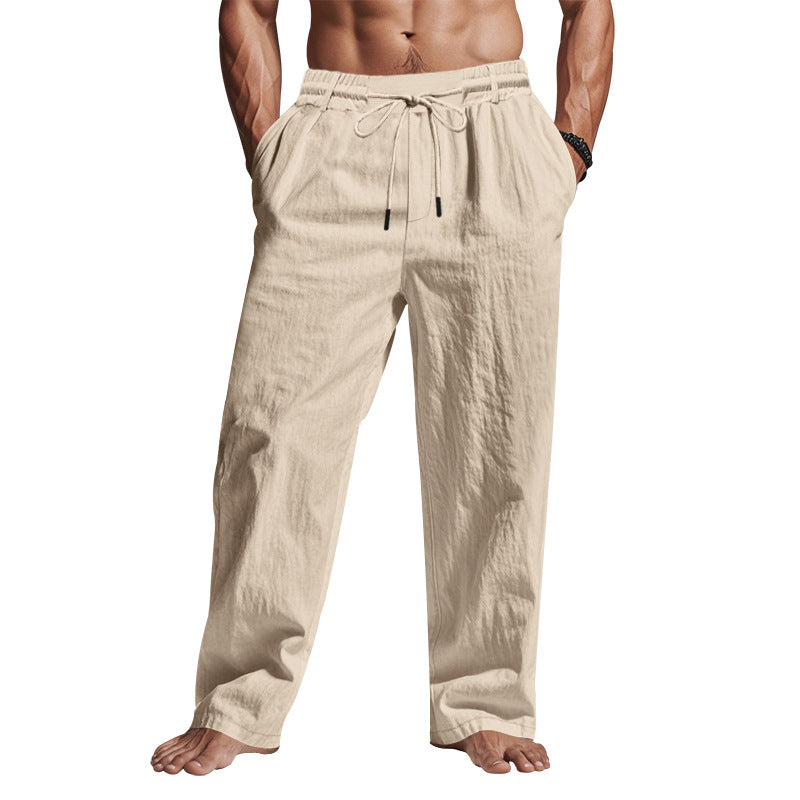 Herren entspannte Sommerhose mit elastischem Bund und praktischen Seitentaschen Echoarchiv