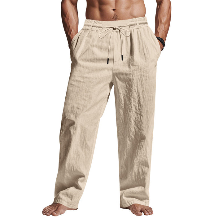 Herren entspannte Sommerhose mit elastischem Bund und praktischen Seitentaschen Echoarchiv