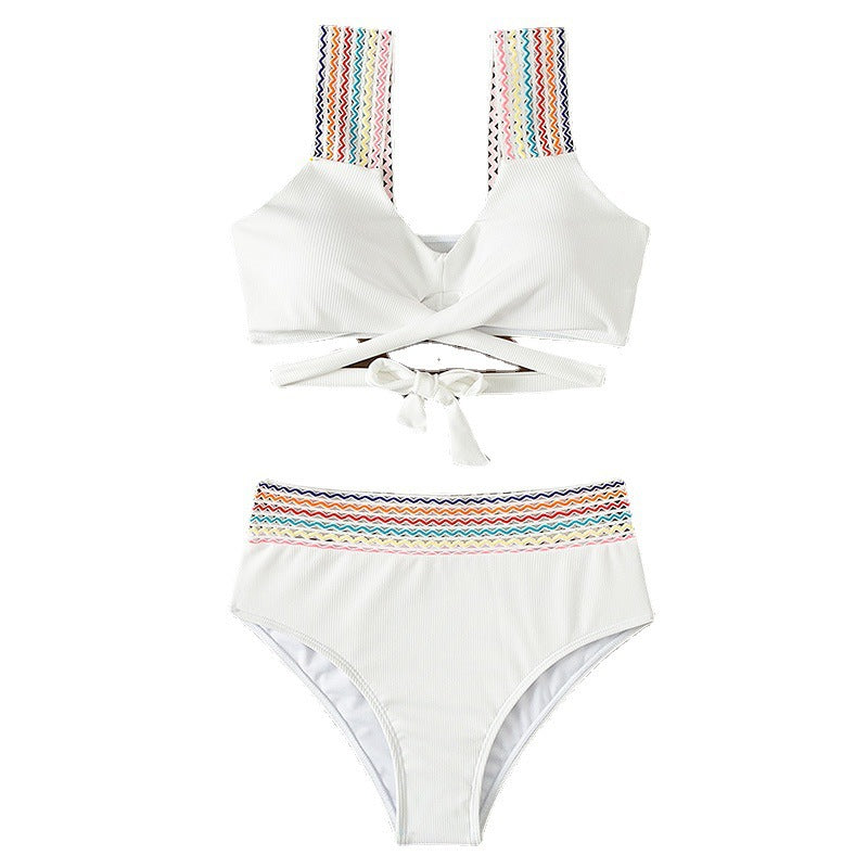 Damen Hochtaillierter Bikini mit innovativem Wickeldesign Echo Archiv
