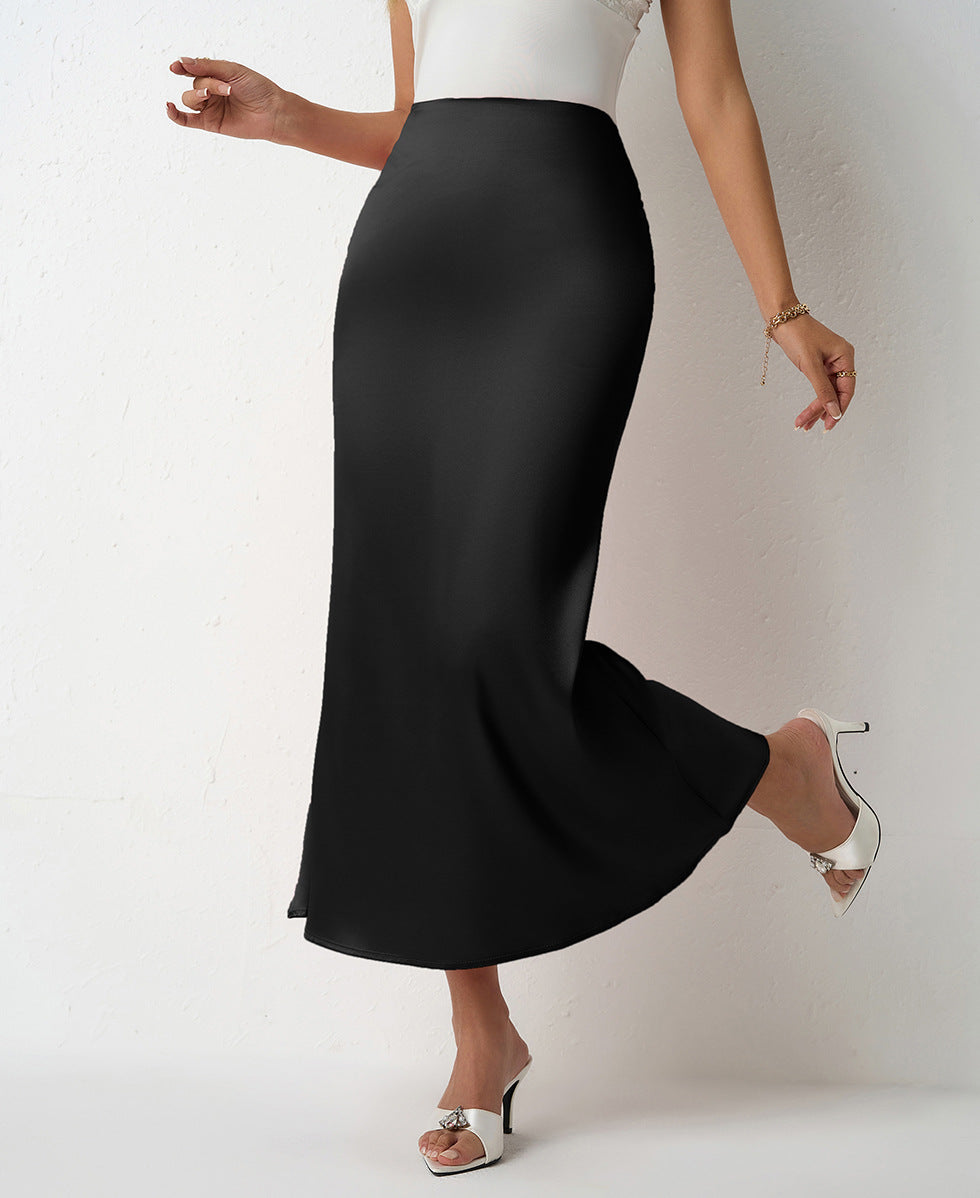 Damen Eleganter Maxirock mit fließendem Schnitt und hohem Bund Echo Archiv
