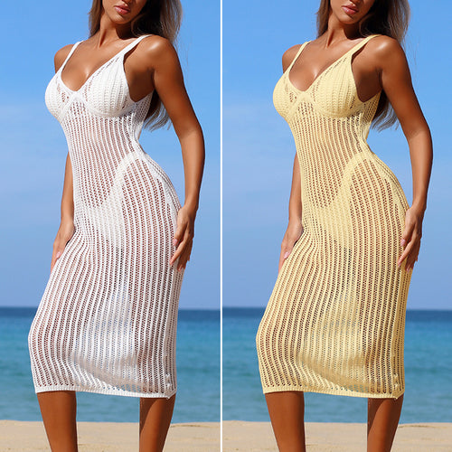 Damen Elegantes Häkelkleid mit figurbetontem Schnitt Echo Archiv