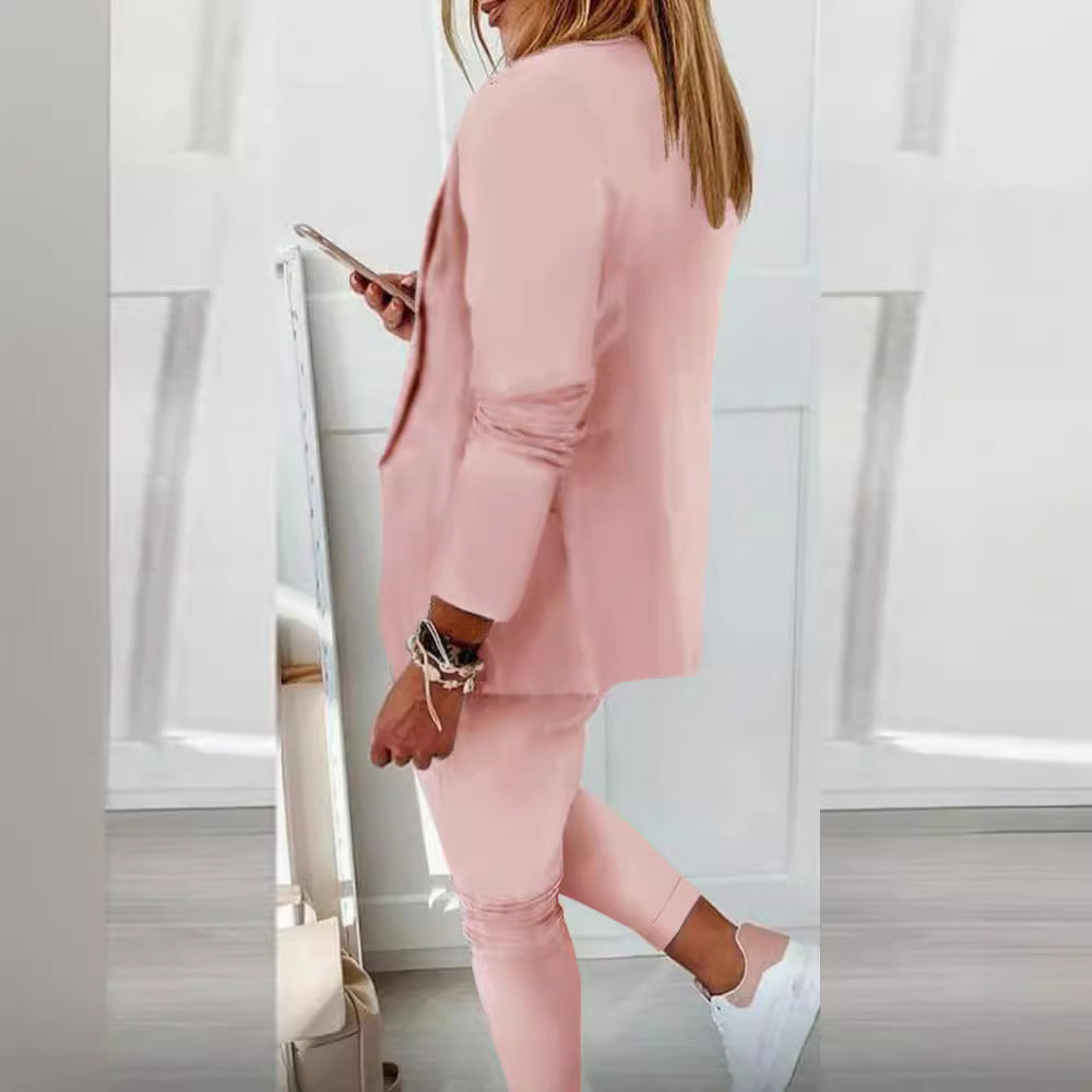 Damen Elegantes Zweiteiliges Blazer-Jogginganzug – Valéne