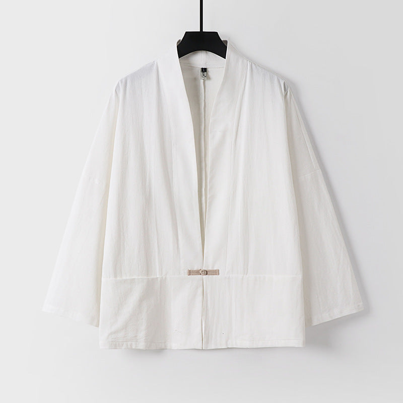 Damen Leichte Kimono-Jacke aus Baumwollmix mit lockerer Passform Echoarchiv