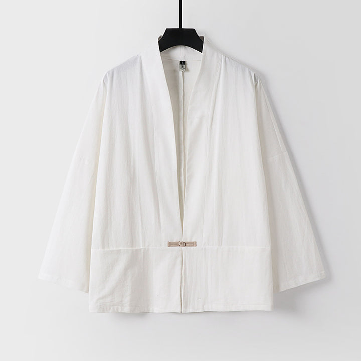 Damen Leichte Kimono-Jacke aus Baumwollmix mit lockerer Passform Echoarchiv