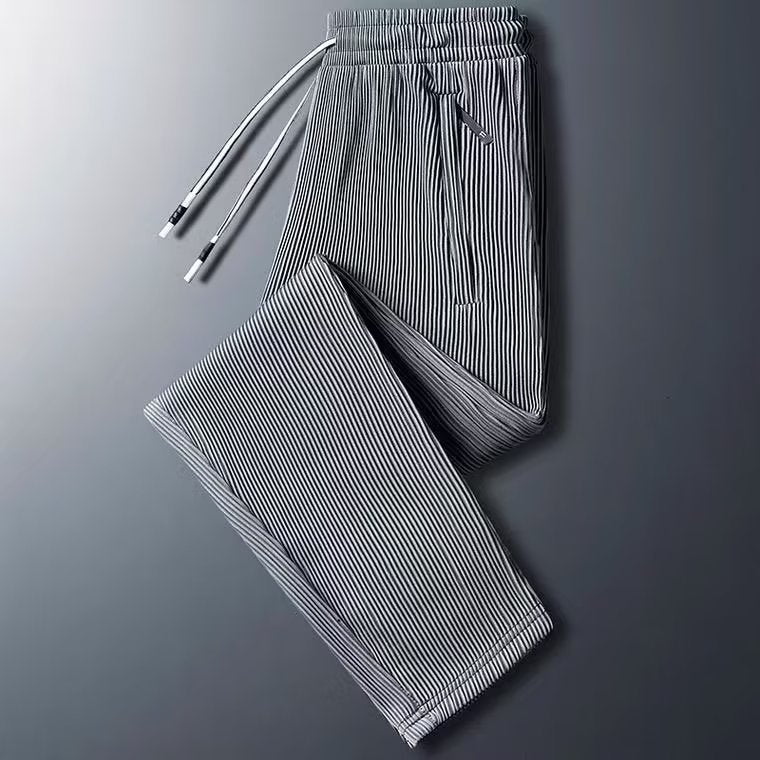 Herren Sportliche Zip-Hose mit Streifen Echoarchiv