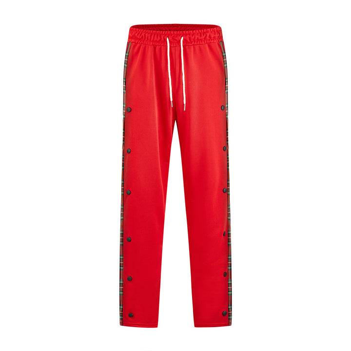 Herren Sportliche Jogginghose mit Druckknopf-Design und elastischem Bund Echoarchiv